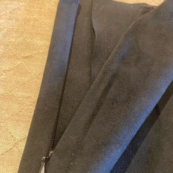 Zara Black Faux Suede Stretch Pant - Picture 10 of 13